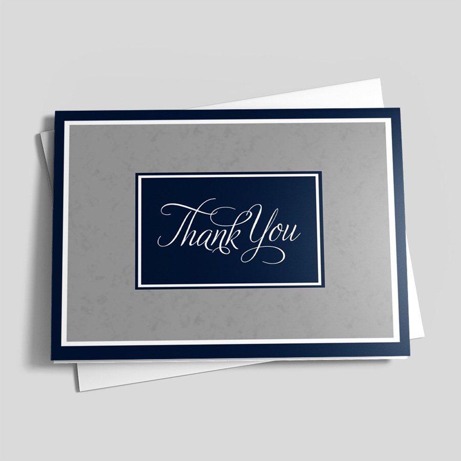 Classic Thank You Card by Brookhollow