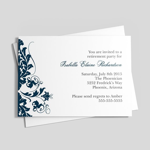 Blue Elegance Invitation