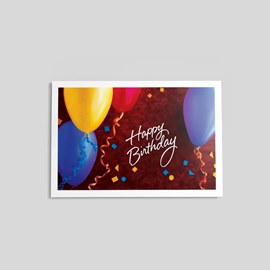 Party Favors Birthday Postcard