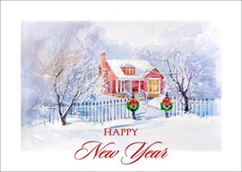 Scenic New Year Card