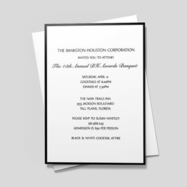 Black Border Invitation
