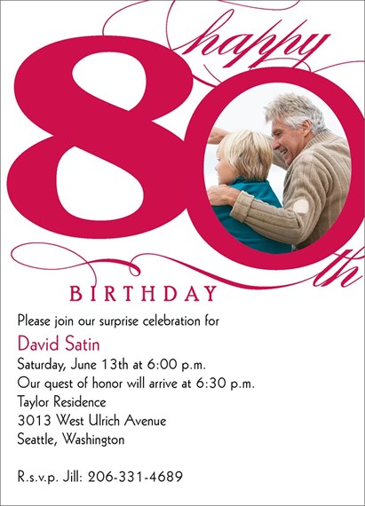 Milestone 80th Birthday