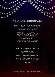 Bright Lights Invitation