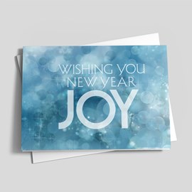 Simple Joy New Year Card
