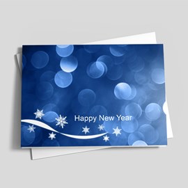 Blurred Lights New Year Card