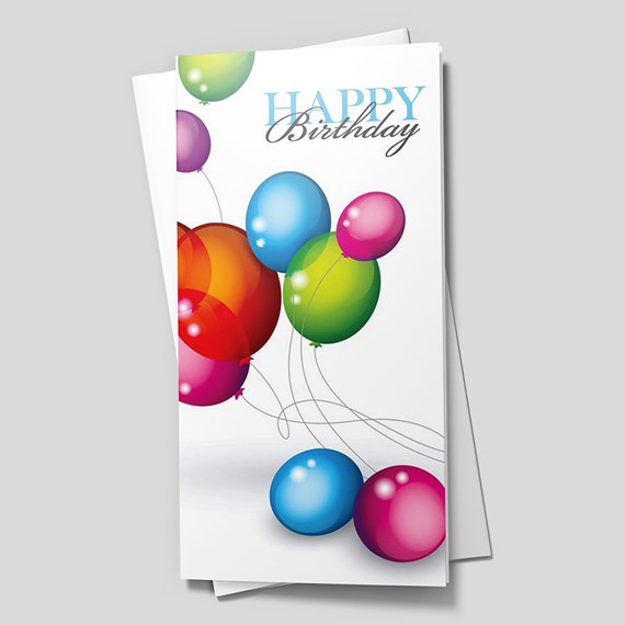 Brilliant Balloons Birthday Card