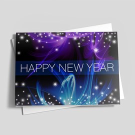 All Lit Up New Year Card