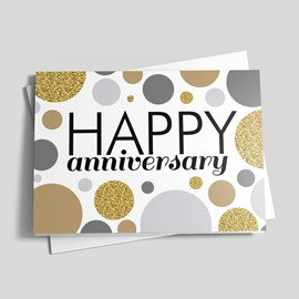Metallic Anniversary Dots