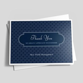 Deco Thank You Card By Brookhollow