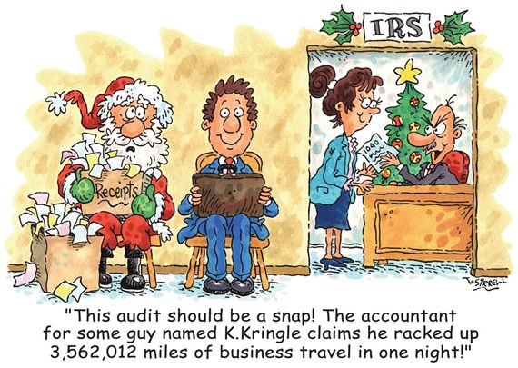 Santa - IRS Accounting Card