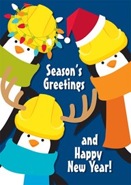Penguin Contractors Holiday Card