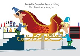 Sleigh Network Holiday Card