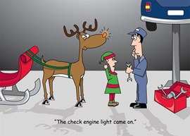 Sleigh Repair Holiday Card