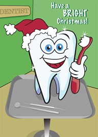 A Bright Christmas Dental Card