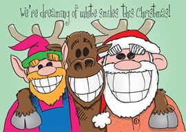 Smiling Trio Dental Holiday Card