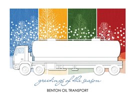 Four Seasons Tanker Truck Card