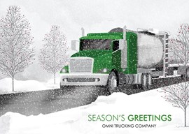 Green Tanker Truck Season Card