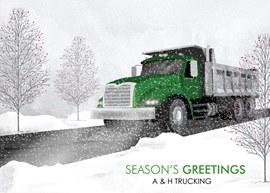 Green Dump Truck Season Card