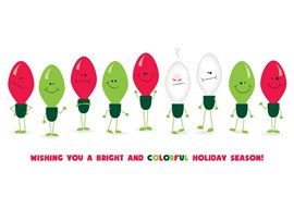 Electric Lights Holiday Card