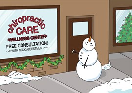 Snowman Care Chiropractic Card