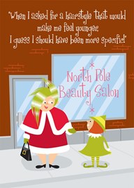North Pole Salon Holiday Card
