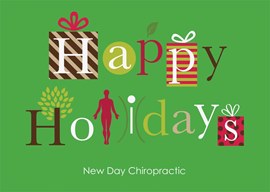 Happy Holidays Chiropractic Card