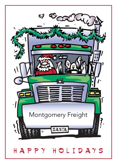 Holiday Rig Trucking Card