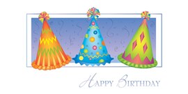 Party Hat Trio Birthday Card