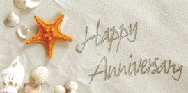 On the Beach Anniversary Card