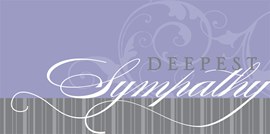 Faint Flourish Sympathy Card