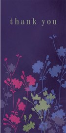 Floral Silhouette Thank You Card