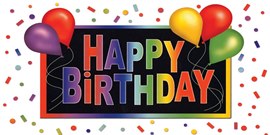 Colorful Wishes Birthday Card