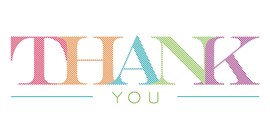 Colorful Thank You Card