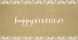 Rustic Birthday Card