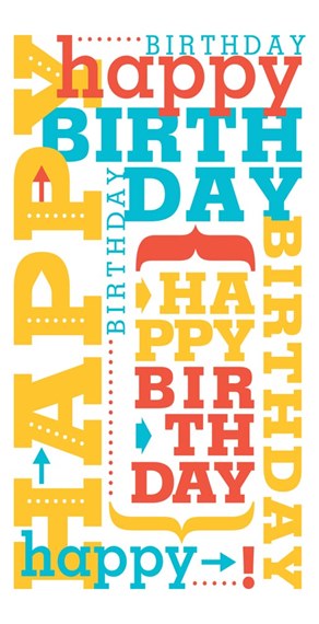 Birthday Typography Card