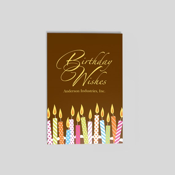 Chocolate Wish Birthday Postcard