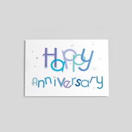 Happy Stars Anniversary Postcard