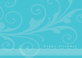 Aqua Within Reach Birthday Card