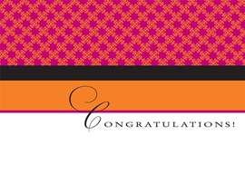 Color Blocking Congrats Card