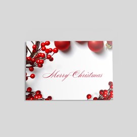 Touch of Red Christmas Postcard