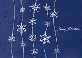 Midnight Snowfall Christmas Card