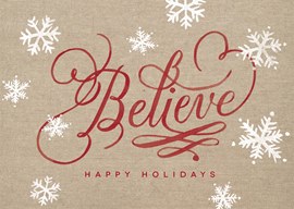Believe! Christmas Card