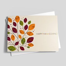 Modern Change Thanksgiving Card