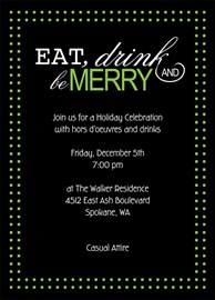 Eat, Drink & Be Merry in Green