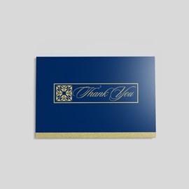 Gilded Thank You Postcard