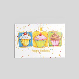 Cupcakes Birthday Postcard