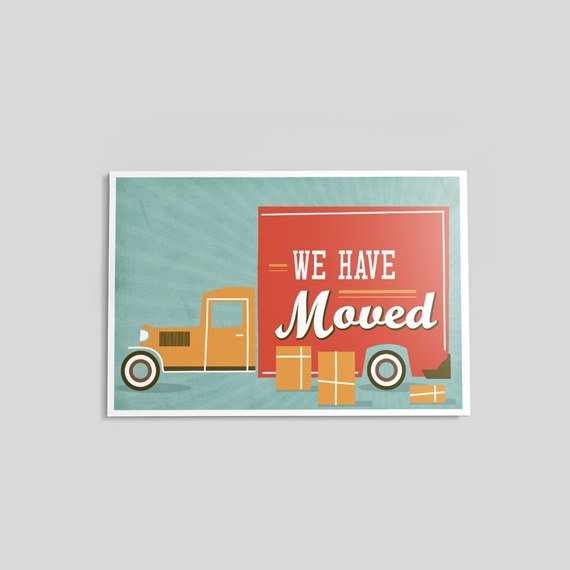 Moving Van Postcard