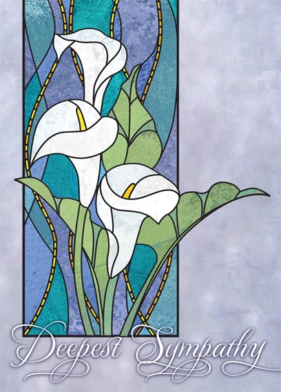 Stained Glass Sympathy Card
