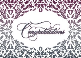 Damask Congratulations Card