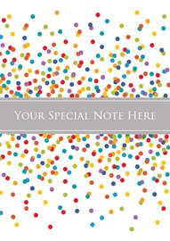 Colorful Dot Note Card